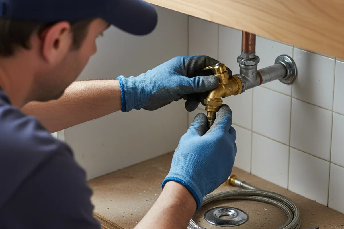 Shutoff valve and fitting work during Faucet and Fixture Repair in Nokesville